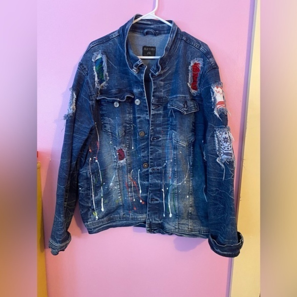 Distressed Denim Jacket